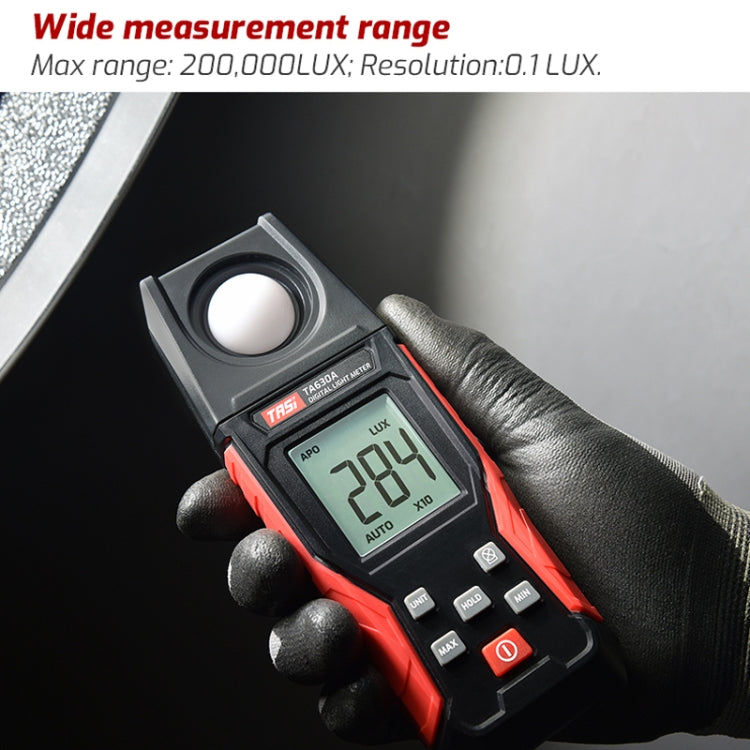 TASI TA630A Integrated Digital Light Meter Illuminance Lux Meter Backlight LCD Display 0.1-200000LUX/0.01-20000FC Light Sensor Tester - Light & Sound Meter by TASI | Online Shopping UK | buy2fix