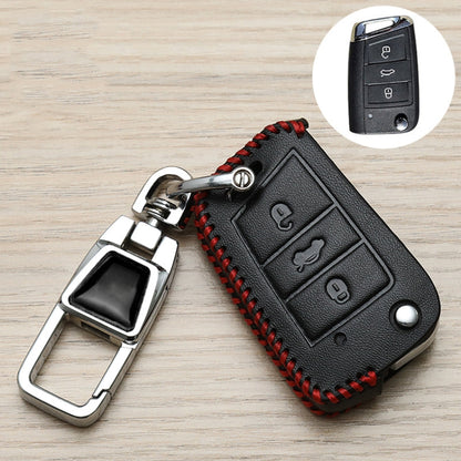 For Volkswagen Jetta Car Key Cover Multifunctional Keychain Anti-lost Number Plate(B) - Car Key Cases by buy2fix | Online Shopping UK | buy2fix