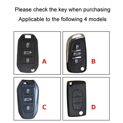 For Citroen Car Key Cover Multifunctional Keychain Anti-lost Number Plate(A) - Car Key Cases by buy2fix | Online Shopping UK | buy2fix