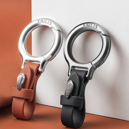 YAILIS Zinc Alloy Car Keychain Multi-functional Belt Hook Key Holder For Men & Women(Quartz Coffee) - Key Rings by buy2fix | Online Shopping UK | buy2fix