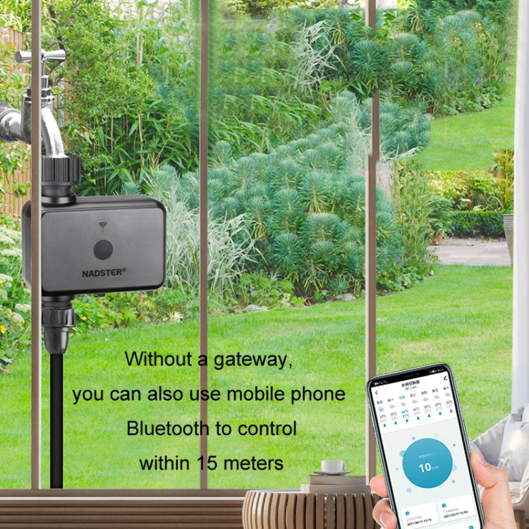 NADSTER Bluetooth WiFi Remote Automatic Timed Flower Watering Controller, Specification: Single Outlet - Watering & Irrigation by NADSTER | Online Shopping UK | buy2fix