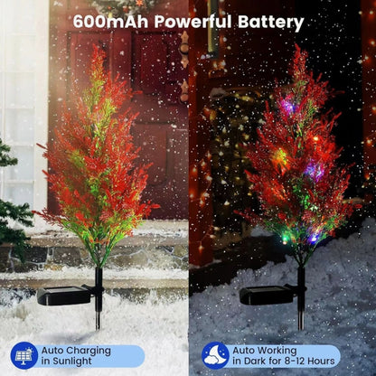 Solar Ground Lamp LED Garden Decorative Landscape Lights Villa Lawn Lights(Christmas Tree) - Solar Lights by buy2fix | Online Shopping UK | buy2fix