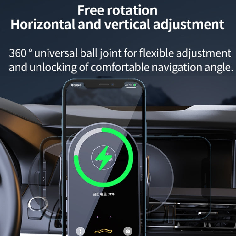 Car Air Outlet Smart Induction Wireless Charging Mobile Phone Holder(Black 66W) - Wireless Charger Holders by buy2fix | Online Shopping UK | buy2fix