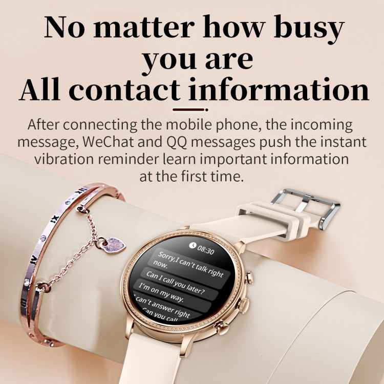 V60 1.39 Inch Health Monitoring Multifunctional Waterproof Bluetooth Call Smart Watch, Color: Gold - Smart Watches by buy2fix | Online Shopping UK | buy2fix