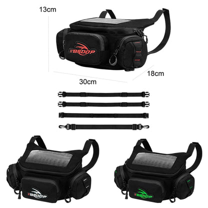 BSDDP Motorcycle Front Bag Waterproof Multifunctional Riding Waist Bag(White Label) - Bags & Luggages by BSDDP | Online Shopping UK | buy2fix