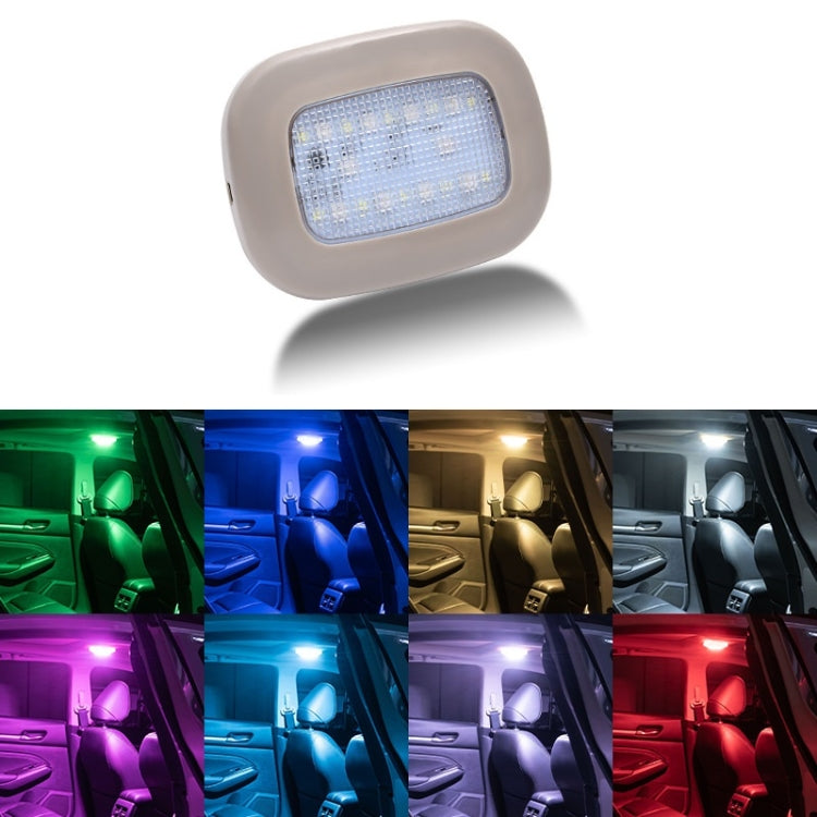 Car USB Charging Strong Magnetic Roof Reading LED Light(Beige) - Dome Lights by buy2fix | Online Shopping UK | buy2fix