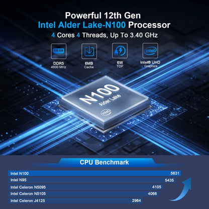 HYSTOU P09B-J4125-4L 8GB DDR4+128GB SSD Industrial Computer Soft Route From 2.5G Multi -Network HTPC Server Mini Console(With US Adapter) - Network Hubs by HYSTOU | Online Shopping UK | buy2fix