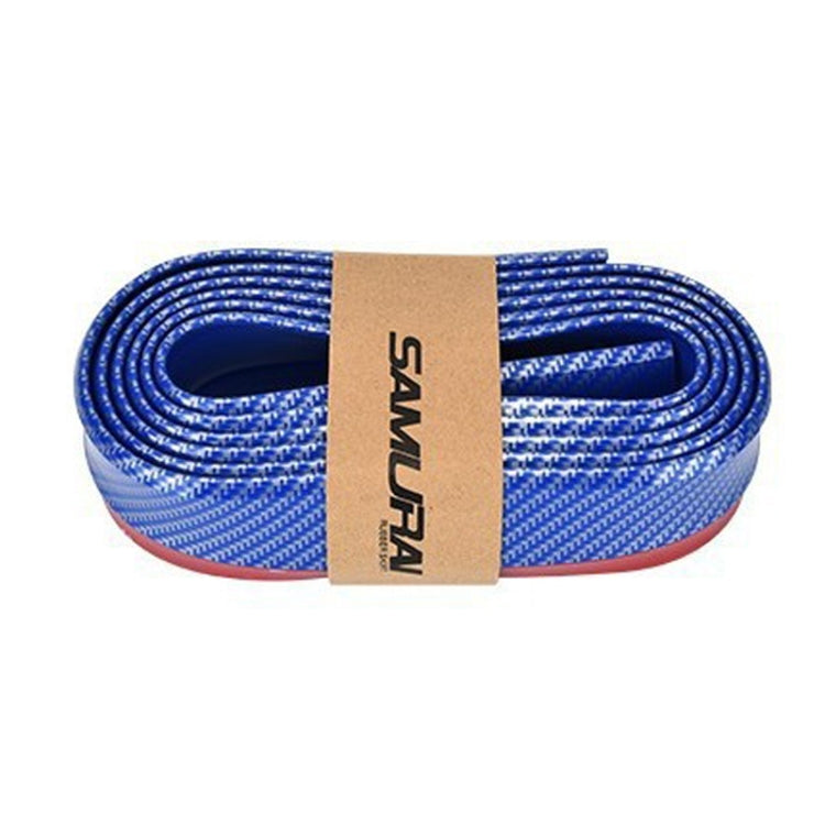 SAMURAI 2.5m Carbon Fiber Car Front Lip Anti-Collision Bumper Modification Strip Supplies, Color: Blue - Anti Collision Sticker by SAMURAI | Online Shopping UK | buy2fix