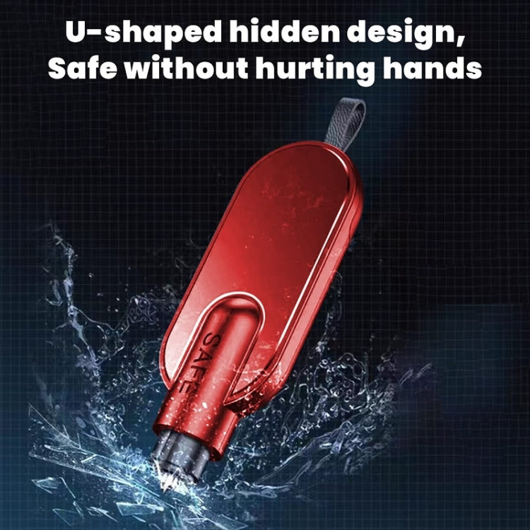 Aluminum Alloy Multifunctional Car Safety Hammer Window Breaker(Red) - Emergency Hammer by buy2fix | Online Shopping UK | buy2fix