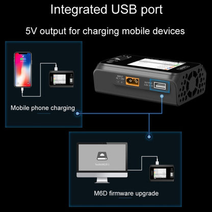 ToolkitRC M6D 500W Toy Airplane Dual Channel Li-Po Battery Balance Charger(Black) - Charger by ToolkitRC | Online Shopping UK | buy2fix
