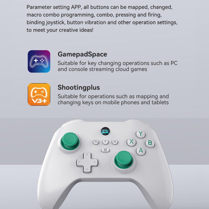 Z03 Wireless Bluetooth Game Controller For Switch / IOS / Android / PC / PS3 / PS4, Spec: White+Bracket - Gamepads by buy2fix | Online Shopping UK | buy2fix