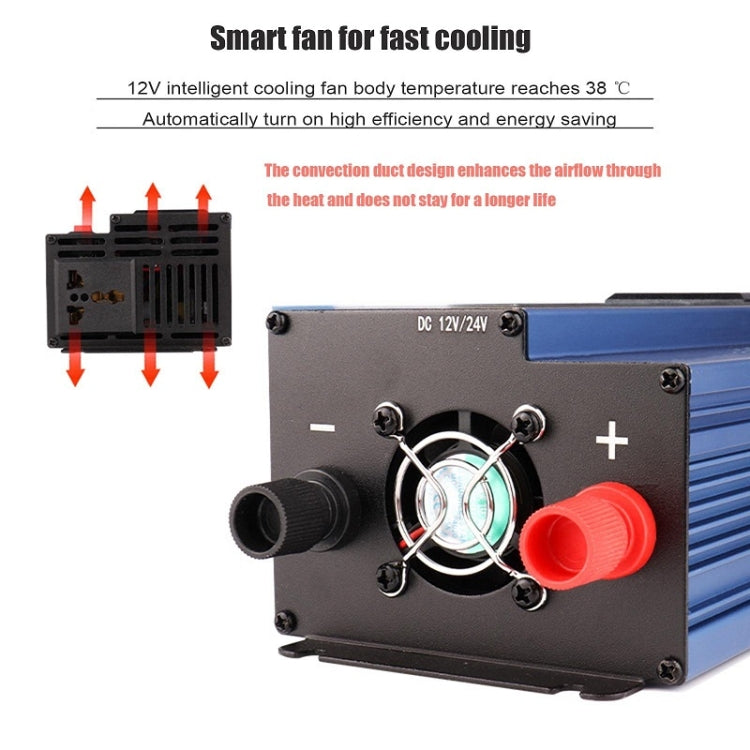 1200W/12V24V Convert To 220V Dual Voltage Modified Sine Wave Inverter - Modified Square Wave by buy2fix | Online Shopping UK | buy2fix