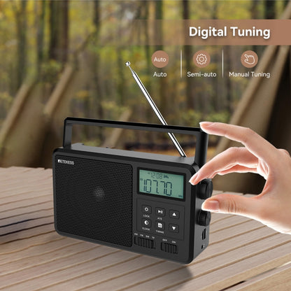 Retekess TR638 LCD Digital Display Full-Band Bluetooth FM Radio Support External Antenna(US Plug) - Radio Player by Retekess | Online Shopping UK | buy2fix