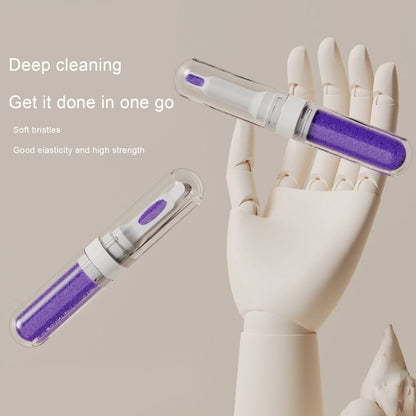 2pcs 3-in-1 Multi-purpose Bluetooth Earphone Cleaning Pen Keyboard Cleaning Brush(Purple) - Other Accessories by buy2fix | Online Shopping UK | buy2fix