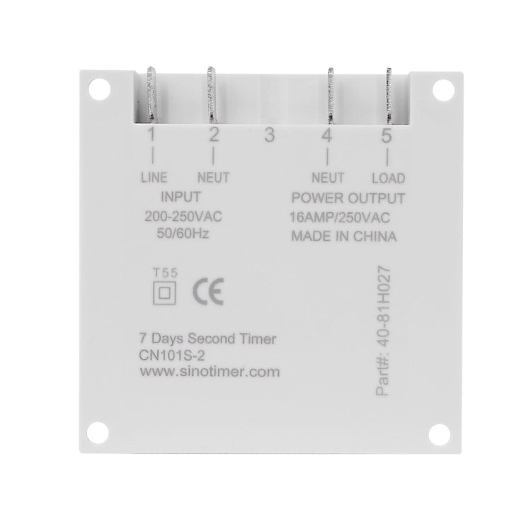 SINOTIMER CN101S-4 12V 1 Second Interval Digital LCD Timer Switch 7 Days Weekly Programmable Time Relay - Switch by SINOTIMER | Online Shopping UK | buy2fix