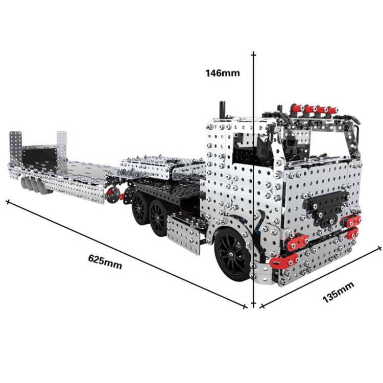 2011pcs / Box ZBToys Building Blocks Mechanical Toys Hand-Assembled Remote Control Trailer Metal Model - RC Cars by ZBToys | Online Shopping UK | buy2fix