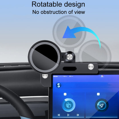 For Tesla Model 3/Y Car Magnetic Phone Holder Rotatable Car Navigation Mount, Style: Round - Car Holders by buy2fix | Online Shopping UK | buy2fix