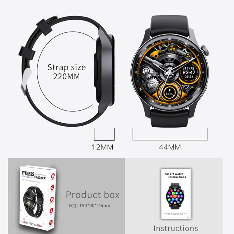 F207 Smart Watch 1.35-Inch Narrow Edge Screen Supports Bluetooth Calls / 24H Health Monitoring / 150+ Sports Modes, Color: Black Leather - Smart Watches by buy2fix | Online Shopping UK | buy2fix