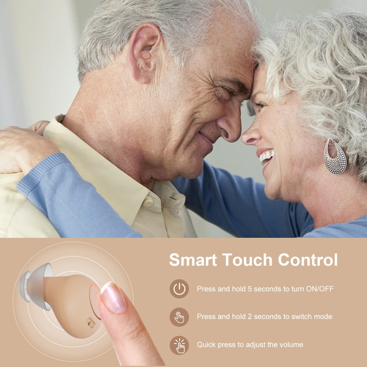 Z-26D1 Digital DSP In-ear TWS Invisible Hearing Aid Rechargeable Touch Control Sound Amplifier(Skin Color) - Hearing Aids by buy2fix | Online Shopping UK | buy2fix