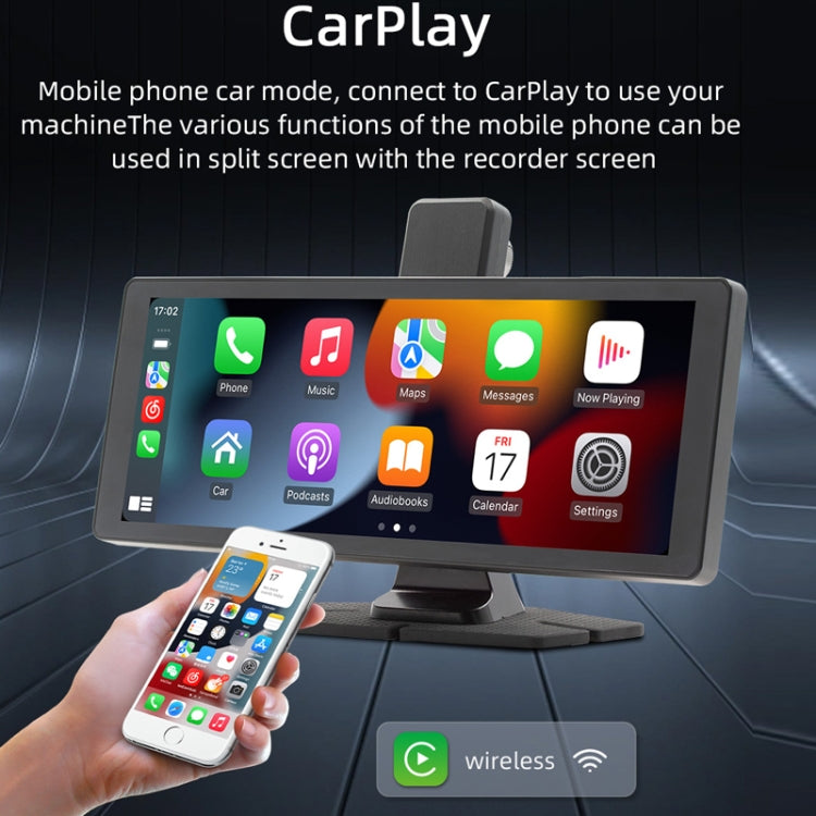 Car Bluetooth Portable DVR Monitor Support Carplay/Android Auto, Specifications: Display+ Camera - Car MP3 & MP4 & MP5 by buy2fix | Online Shopping UK | buy2fix