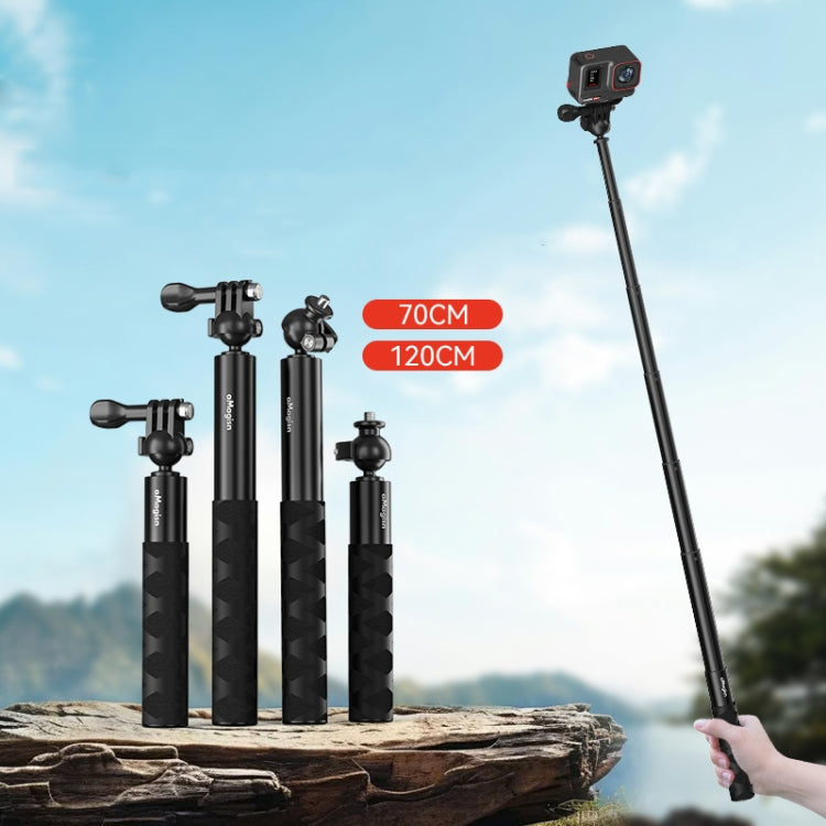 aMagisn 120cm 3-claw Ball Joint Selfie Stick Sports Camera Extension Rod for DJI / GoPro HERO / Insta360 - Extendable Pole by aMagisn | Online Shopping UK | buy2fix