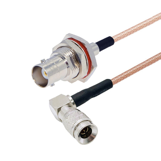 30cm CC4 Male Elbow To BNC Through Wall Waterproof Female Connector Cable RG179 Coaxial RF Wire - Connectors by buy2fix | Online Shopping UK | buy2fix