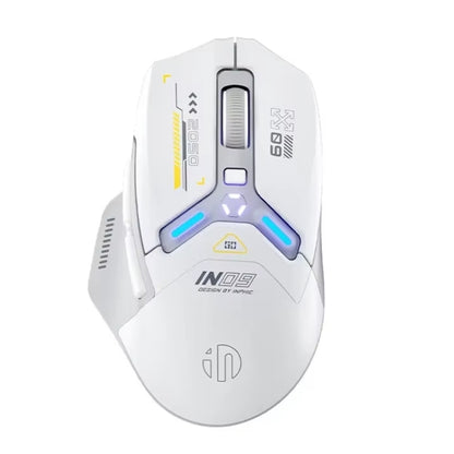 Inphic IN9 Tri-mode Wireless Bluetooth Gaming Office Computer Mouse(White Silent Edition) - Wireless Mice by Inphic | Online Shopping UK | buy2fix