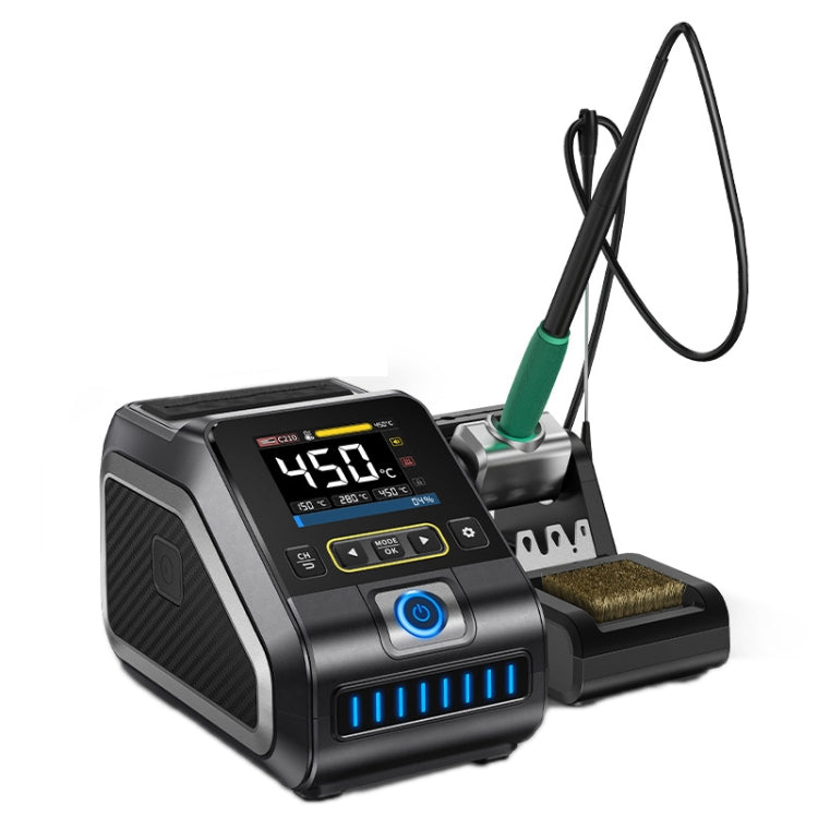 FNIRSI 200W Intelligent Constant Temperature Electric Soldering Iron Station, Set: EU Plug F210 Upgrade 3 Heads - Electric Soldering Iron by FNIRSI | Online Shopping UK | buy2fix