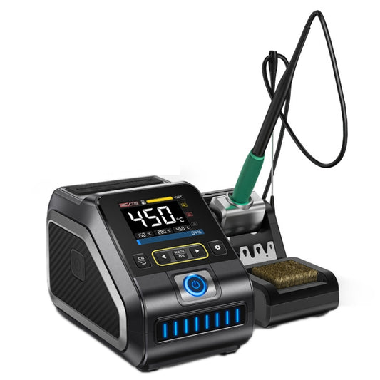 FNIRSI 200W Intelligent Constant Temperature Electric Soldering Iron Station, Set: US Plug F210 Upgrade 3 Heads - Electric Soldering Iron by FNIRSI | Online Shopping UK | buy2fix