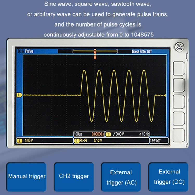 JUNTEK Programmable Dual-Channel DDS Function Arbitrary Waveform Signal Generator, Frequency: 60MHz(AU Plug) - Other Tester Tool by buy2fix | Online Shopping UK | buy2fix