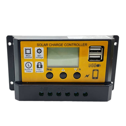 20A 12V/24V Simple Solar Controller Light Time Control Solar Panel Regulator Controller With USB - Others by buy2fix | Online Shopping UK | buy2fix