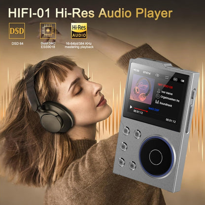 2.4 inch HIFI Bluetooth Music Player DSD256 Mastering Sound Quality Walkman, Memory: 16GB+32GB(Gray) - MP3 Player by buy2fix | Online Shopping UK | buy2fix