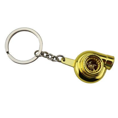 Car Tuning Accessories Turbo Keychain Decorative Pendant, Style: Small Gold - Key Rings by buy2fix | Online Shopping UK | buy2fix