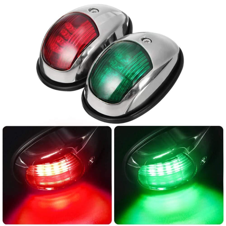 Marine Navigation Warning Light Signal LED Yacht Light, Color: White Shell Green - Marine Accessories & Parts by buy2fix | Online Shopping UK | buy2fix