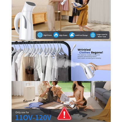 LM-1609S Portable Steam Handheld Electric Iron Home Mini Hanging Iron, Spec: UK Plug - Garment Steamer by buy2fix | Online Shopping UK | buy2fix