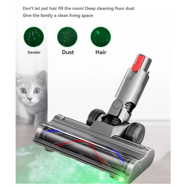 For Dyson V6 Vacuum Cleaner Lightweight Direct Drive Floor Brush Head with Dust Led Lights - For Dyson Accessories by buy2fix | Online Shopping UK | buy2fix