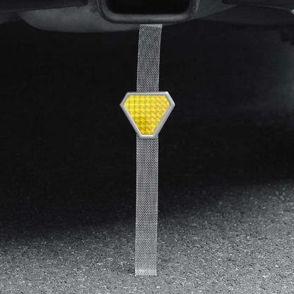 Car Triangle Night Reflective Static Eliminator Metal Grounding Strip(Yellow) - Static Belt by buy2fix | Online Shopping UK | buy2fix