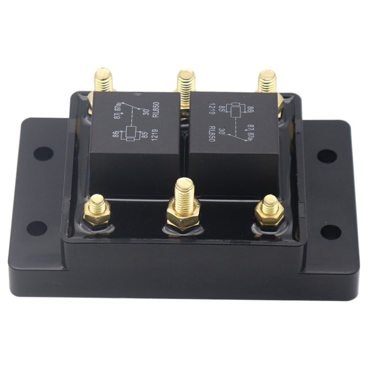 12V80A Automotive Relay Module Waterproof Fuse Box(Black) - Relays by buy2fix | Online Shopping UK | buy2fix