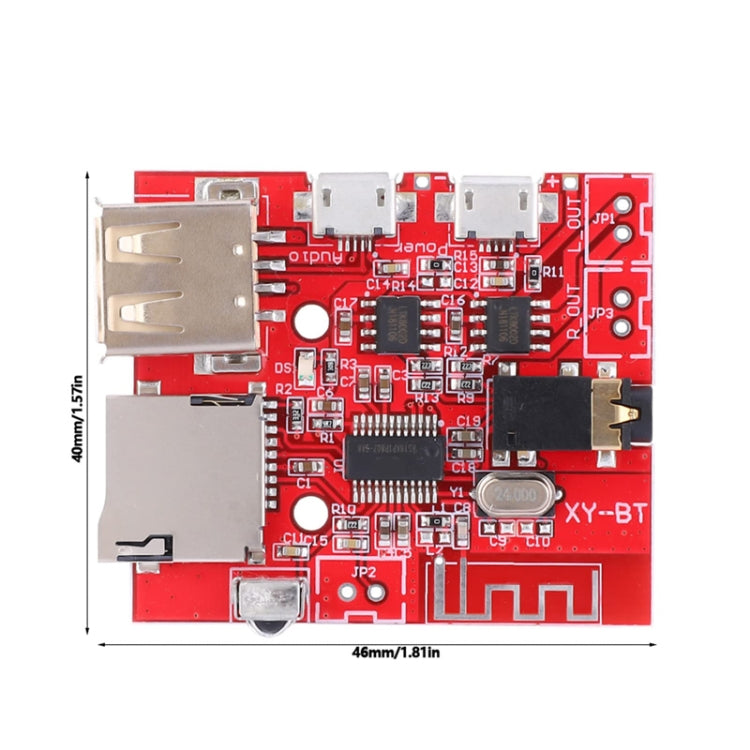 Bluetooth 4.1 MP3 Decoding Module Audio Receiver Board Lossless Car Speaker Amplifier Modified Circuit Board(With RC Red) - Breadboard / Amplifier Board by buy2fix | Online Shopping UK | buy2fix