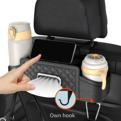 Multifunctional Car Seat Back Tissue Storage Box Hanging Bag(Orange) - Stowing Tidying by buy2fix | Online Shopping UK | buy2fix