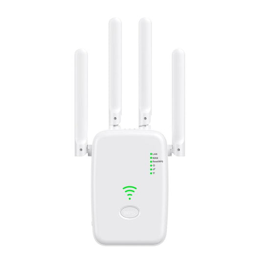 Urant U11 300Mbps 2.4G Wireless Repeater WiFi Signal Amplifier Support WPS Quick Setting EU Plug White - Broadband Amplifiers by Urant | Online Shopping UK | buy2fix