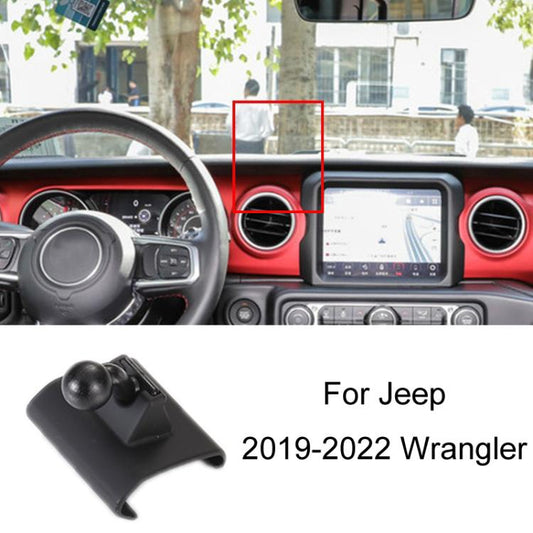 For Jeep Car Special Mobile Phone Navigation Bracket Base, Model: 19-22 Wrangler - Special Car Holders by buy2fix | Online Shopping UK | buy2fix