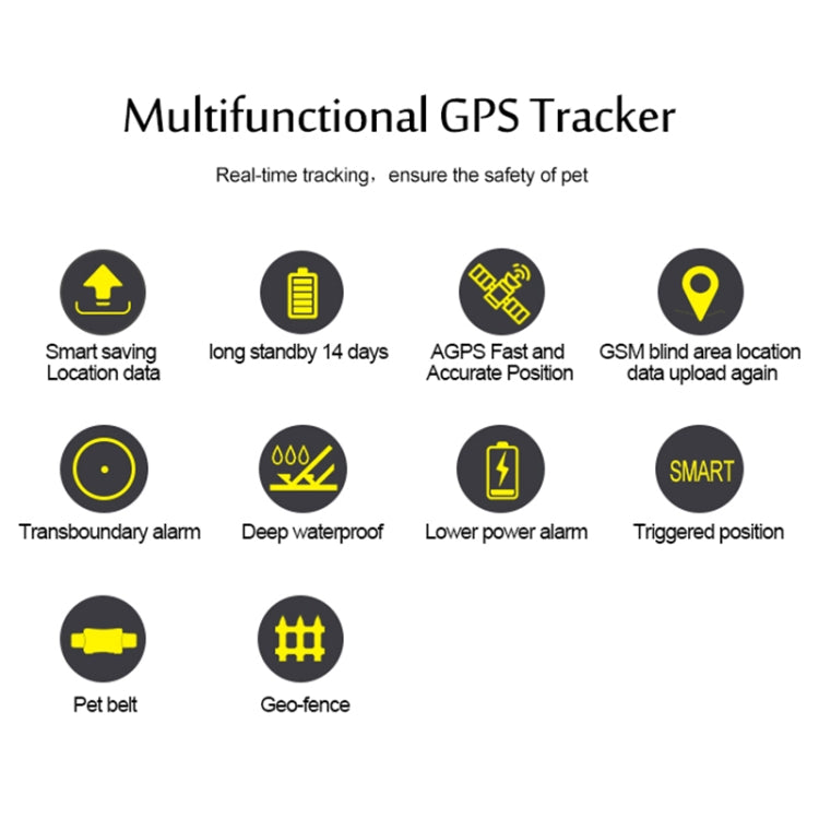 TK200 2G IP67 Waterproof GPS / GPRS / GSM Personal / Goods /  Pet / Bag Locator Pet Collar Real-time Tracking Device - Pet Tracker by buy2fix | Online Shopping UK | buy2fix