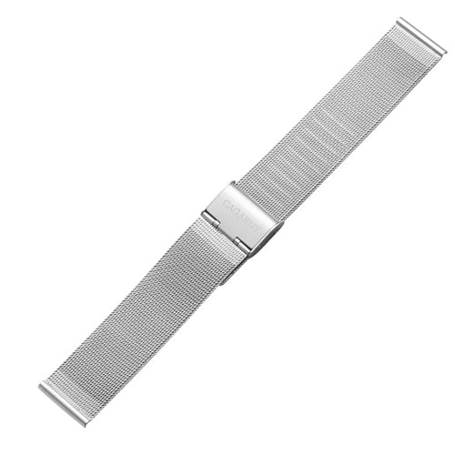 CAGARNY Simple Fashion Watches Band Metal Watch Band, Width: 18mm(Silver) - Watch Accessories & Parts by CAGARNY | Online Shopping UK | buy2fix