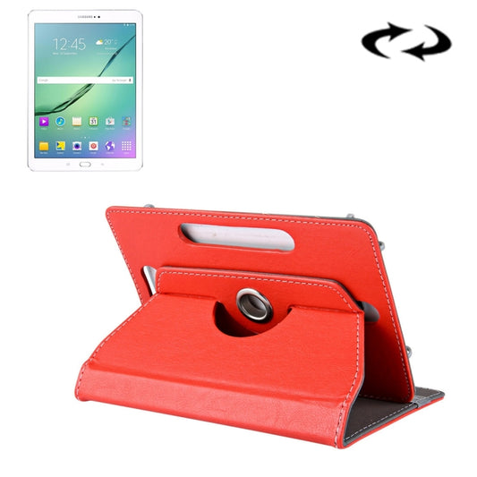 10 inch Tablets Leather Case Crazy Horse Texture 360 Degrees Rotation Protective Case Shell with Holder for Asus ZenPad 10 Z300C, Huawei MediaPad M2 10.0-A01W, Cube IWORK10(Red) - 10 - 11 inch by buy2fix | Online Shopping UK | buy2fix