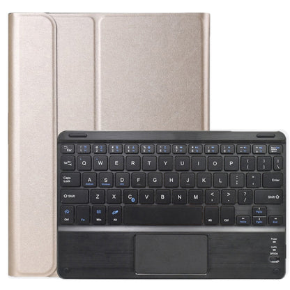 DY-E10 2 in 1 Removable Bluetooth Keyboard + Protective Leather Tablet Case with Touchpad & Holder for Lenovo Tab E10(Gold) - Lenovo Keyboard by buy2fix | Online Shopping UK | buy2fix