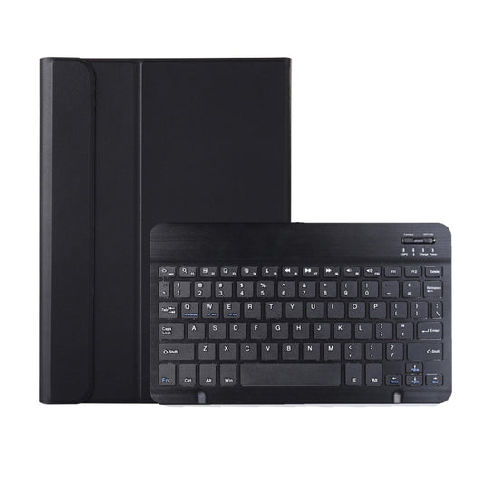 AK10 2 in 1 Detachable Bluetooth Keyboard + Lambskin Texture TPU Protective Leather Tablet Case with Holder for Lenovo Qitian K10 TB-X6C6X(Black) - Lenovo Keyboard by buy2fix | Online Shopping UK | buy2fix