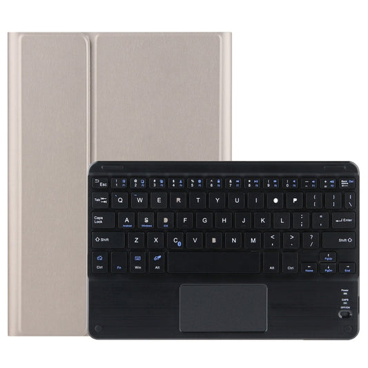 M10-C 2 in 1 Removable Bluetooth Keyboard + Leather Tablet Case with Touchpad & Holder for Lenovo Tab M10 TB-X505X (Gold) - Lenovo Keyboard by buy2fix | Online Shopping UK | buy2fix