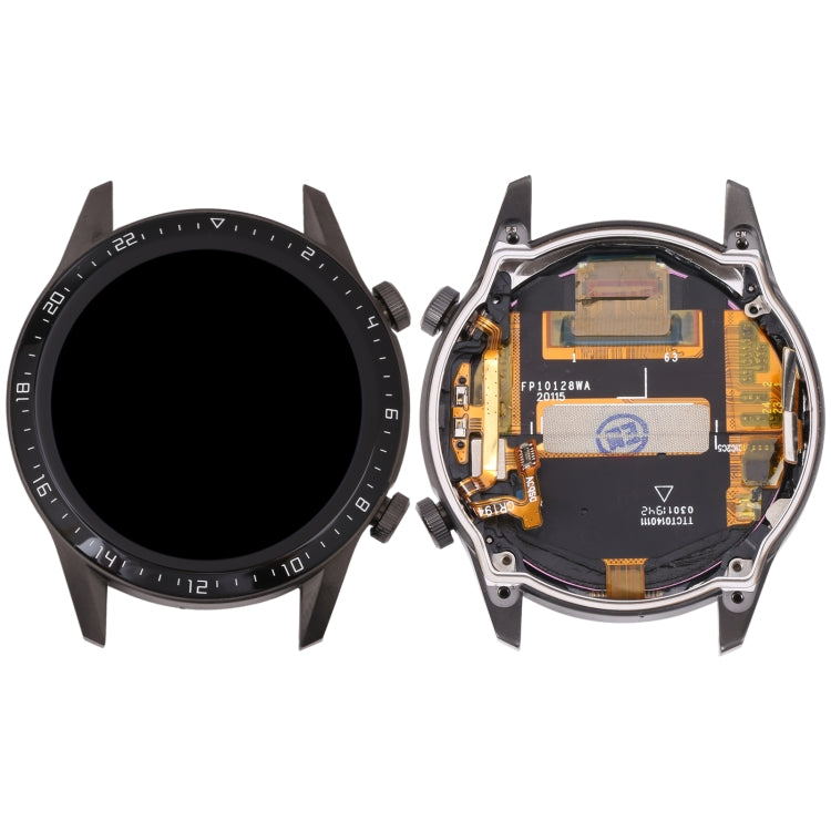LCD Screen and Digitizer Full Assembly With Frame for Huawei Watch GT 2 46mm(Grey) - Repair & Spare Parts by buy2fix | Online Shopping UK | buy2fix