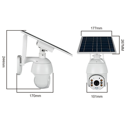 T16 1080P Full HD Solar Powered WiFi Camera, Support PIR Alarm, Night Vision, Two Way Audio, TF Card - Security by buy2fix | Online Shopping UK | buy2fix